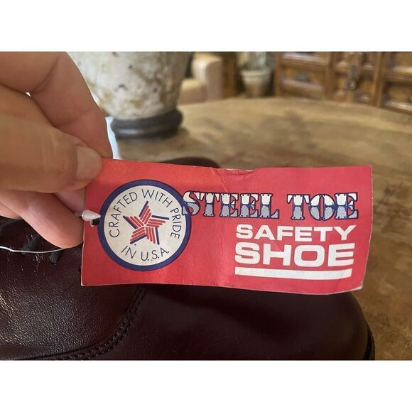 Vintage Vibrant Welted Oxblood Leather Oxfords Shoes Men's Sz 11 M Made In USA - Picture 9 of 9